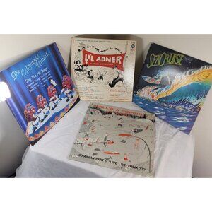 Lot of 4 COMIC ART Album Covers LP Vinyl Comic Book record Ukraine